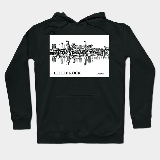 Little Rock - Arkansas Hoodie by Lakeric